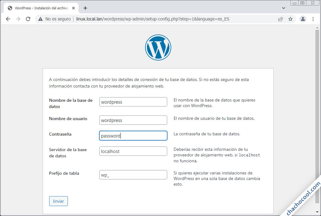 instalar wordpress en linux