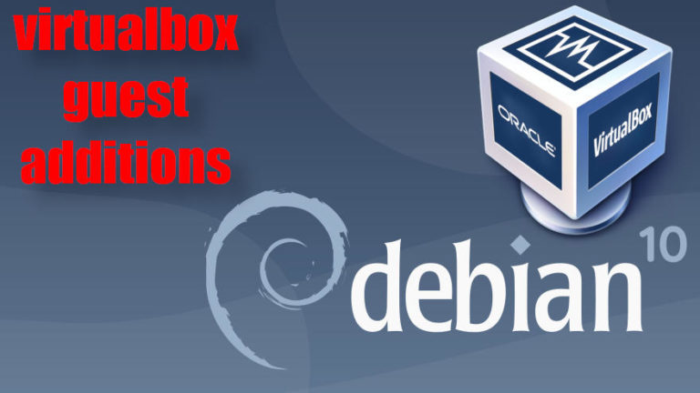 install guest additions virtualbox debian