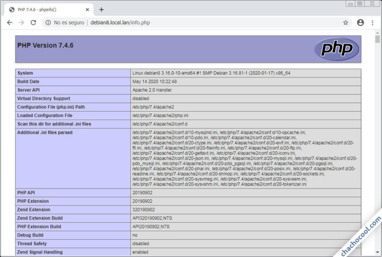 Сменить версию php debian