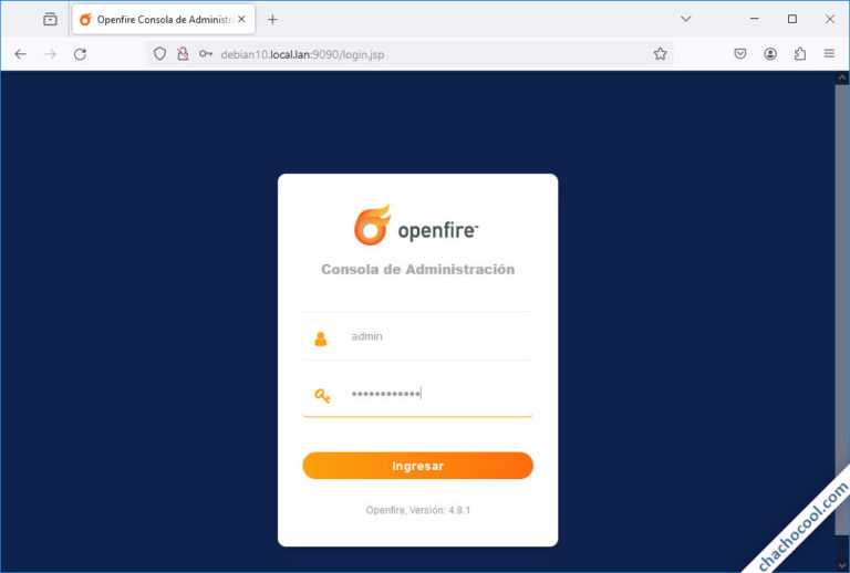 Настройки openfire на debian