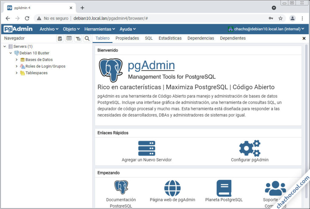 Cómo Instalar Postgresql Y La Herramienta Pgadmin En Debian 12 – JQMCLV