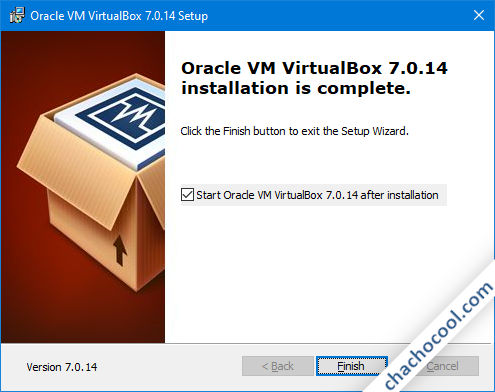 VirtualBox, instalación finalizada